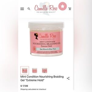 2 Mint Condition Nourishing Braiding Gel - Pink